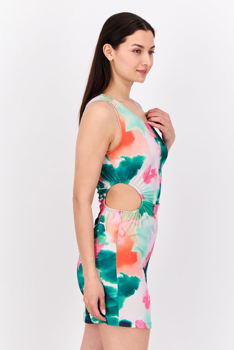 Threadbare Women Tie Dye Mini Dress, Multicolor - Image 2